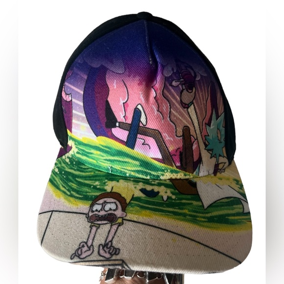 NWT Bloworld Rick & Morty Portal Curved SnapBack Hat OS - Picture 10 of 10